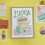 A4 Lucky Jackpot Print, thumbnail 1 of 4