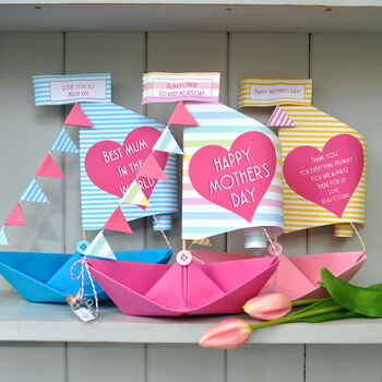 Personalised Mothers Day Sailboat Card, 5 of 8
