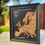 Travel Gifts Europe Push Pin Board Visited Countries, thumbnail 2 of 5