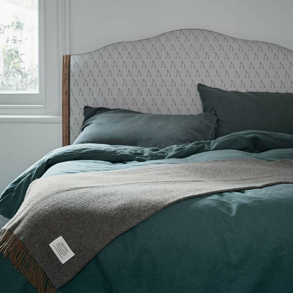 Mustard And Grey Throw By Bottle Green Homes