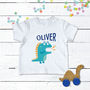 Personalised Dinosaur Baby T Shirt, thumbnail 6 of 6