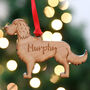 Personalised Springer Spaniel Wooden Dog Decoration, thumbnail 7 of 9