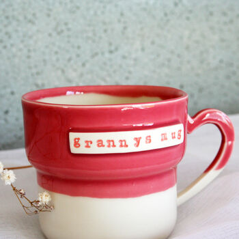 Pink Ceramic Grannys Mug Granny Gift, 3 of 4