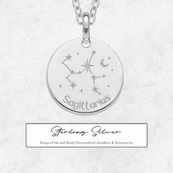 Personalised Sagittarius Constellation Necklace, 3 of 11