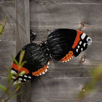 Recycled Metal Red Admiral Butterfly, 2 of 2