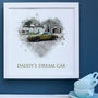 Personalised Watercolour Car Portrait Framed Print, thumbnail 1 of 7