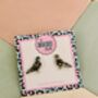 City Pigeon Resin Stud Earrings, thumbnail 3 of 3