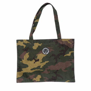 Large Vegan Camo Shopper Tote Bag Mother's Day Gift, 4 of 7