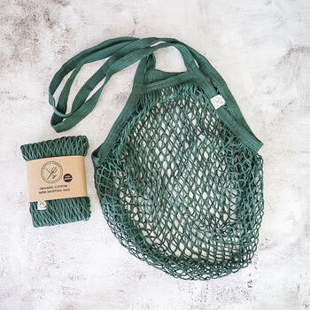 Organic Cotton Reusable String Shopping Bag, 5 of 8