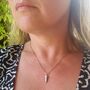 The En Pointe Pyrite Gemstone Necklace, thumbnail 4 of 9