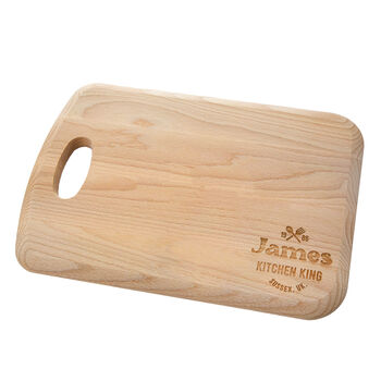 Personalised Kitchen King Beech Serving Board, 2 of 5