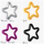 Silicone Star Teethers Black/Silver/Mustard, thumbnail 3 of 6