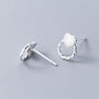 Sterling Silver Heart Or Star Circle Stud Earrings, thumbnail 3 of 5