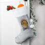 Personalised Photo Upload Christmas Stocking For Dogs, thumbnail 1 of 4
