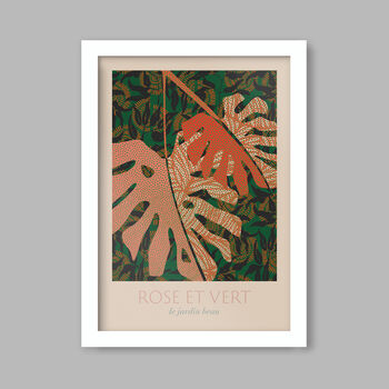 Rose Et Vert Botanical Print, 2 of 3