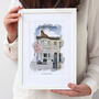 Personalised Watercolour New Home Framed Print, thumbnail 2 of 12