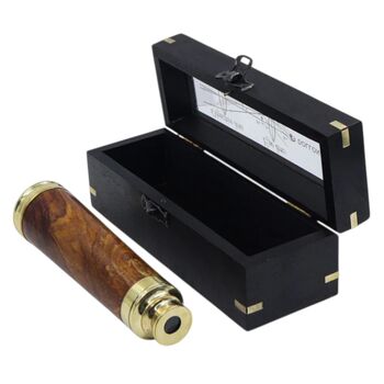 12 Inch Dollond And Co. Brass And Wood Telescope, 7 of 9