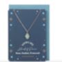 Hamsa Necklace Greetings Card And Envelope, thumbnail 4 of 6