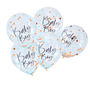 Blue And Rose Gold Baby Boy Confetti Balloons, thumbnail 2 of 3