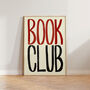 Book Club Typography Bold Wall Art Print, thumbnail 10 of 12