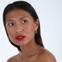 Petal Hoops Large In Gold Vermeil, thumbnail 1 of 6