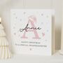 Personalised Granddaughter Christmas Card With Initial, thumbnail 1 of 7