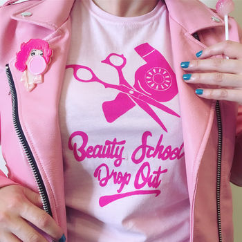 Beauty School Drop Out T Shirt For Women, 2 of 5