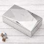 Monogrammed Men's Luxury Mirrored Geometric Valet Box, thumbnail 1 of 7