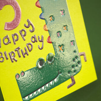 Happy Smiling Age Five Children's Birthday Card, 2 of 2