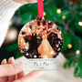 First Christmas As Mr And Mrs Married, Personalised Bauble Decoration, thumbnail 1 of 6