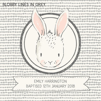 Personalised New Baby Bunny Print, 7 of 8