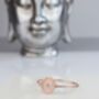 Sterling Silver Zen Flower Bangle For Inner Peace, thumbnail 4 of 5