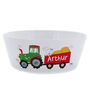 Personalised Tractor Plastic Bowl, thumbnail 2 of 4