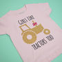 'Girls Like Tractors Too' T Shirt, thumbnail 3 of 3