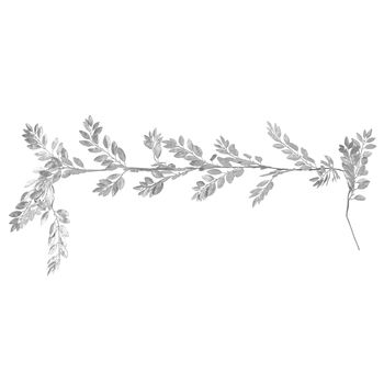 Silver Foliage Christmas Garland Party Decoration, 2 of 3