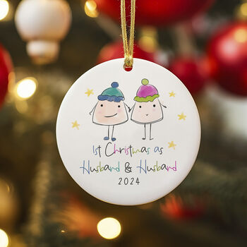 First Christmas As Husband And Wife Tree Decoration C, 3 of 4