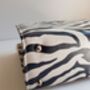 Leather Animal Zebra Print Crossbody Handbag, thumbnail 9 of 12
