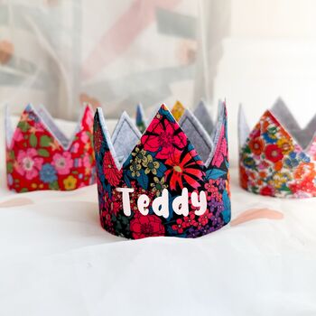 Liberty Print Dog Birthday Crown, 2 of 7