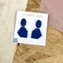 Block Colour Wooden Geometric Earrings, thumbnail 8 of 8