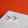 Sterling Silver Lobster Stud Earrings, thumbnail 2 of 9