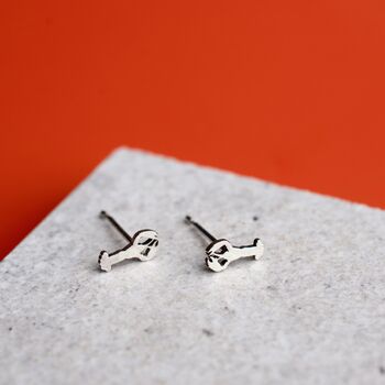 Sterling Silver Lobster Stud Earrings, 2 of 9