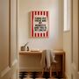 Turns Out These Are My Monkeys Wall Print | Red And Cream Stripe, thumbnail 1 of 5