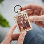 Personalised Leather Keyring With Metal Photo Insert, thumbnail 6 of 9
