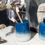 Ombre Glaze Blue Stoneware Tumbler, thumbnail 1 of 4