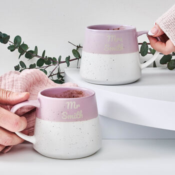 Personalised Mr And Mrs Mug Set Wedding Gift, 3 of 4