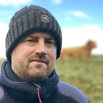 Fisherman's Charcoal Beanie Hat, 4 of 4