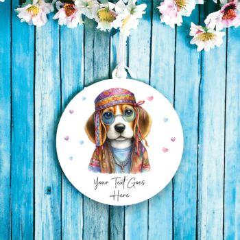 Personalised Beagle Hippie Decoration, 2 of 2
