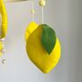 Handmade Lemon Citrus Mobile For Baby Crib, thumbnail 2 of 4