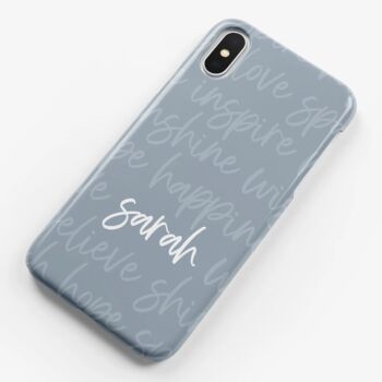Personalised Motivation Script Name Phone Case, 2 of 6