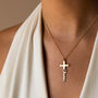 Cross Name Necklace, thumbnail 3 of 11